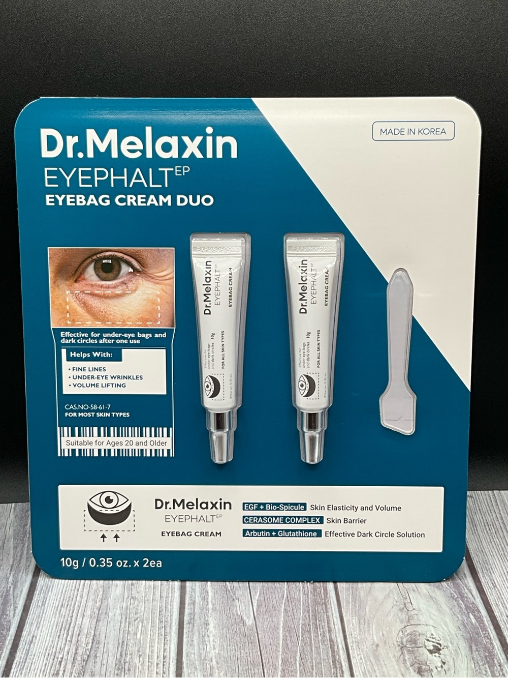 Dr melaxin eyephalt eyebag cream duo sealed pack
